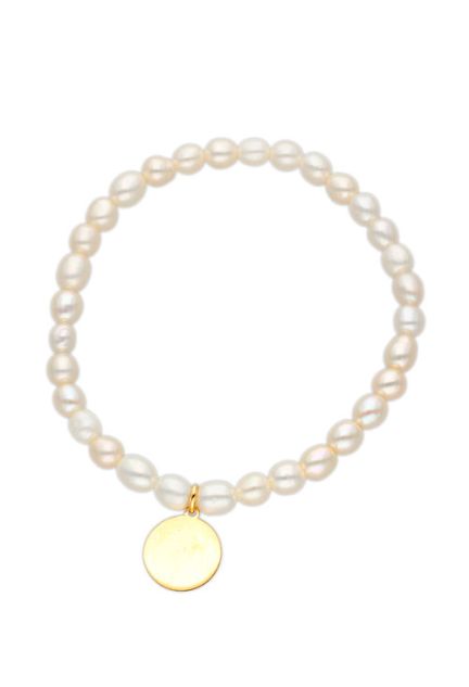 pulsera perlas cultivadas y disco oro 18k fotografia para web el rubi joyeros toma principal