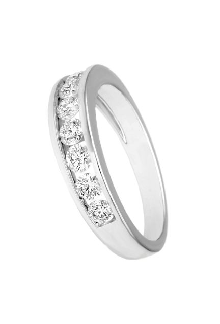 anillo compromiso oro 18 kilates y 9 diamantes en el rubi joyeros foto lateral para web