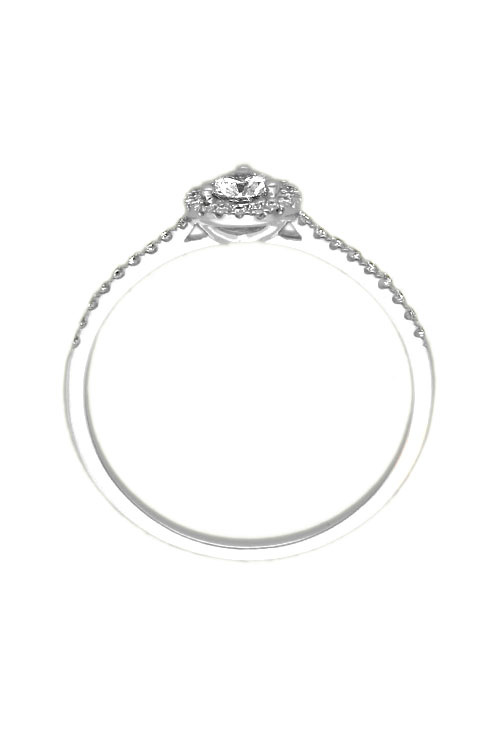 anillo compromiso modelo orla sobre brazo galeria oro blanco y diamantes foto cenital para web el rubi joyeros