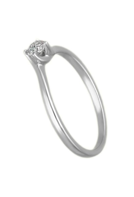 anillo compromiso oro blanco 18k y diamante brazo cruzado foto para la joyeria online el rubi joyeros toma dos