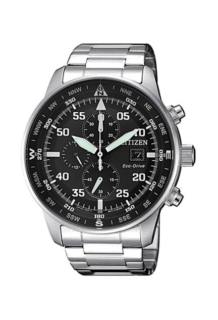 Reloj cronógrafo Citizen Eco-Drive con caja y correa de acero CA0690-88E