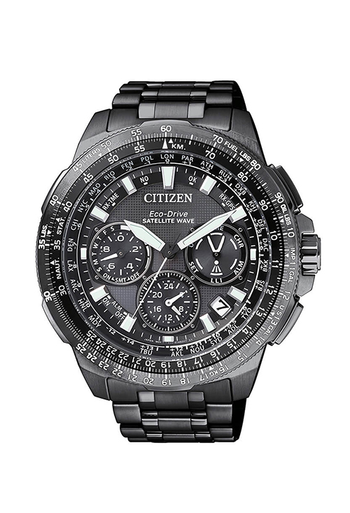 Reloj Citizen Satelite Wave titanio Duratec DLC+MRK Eco Drive CC9025-51E