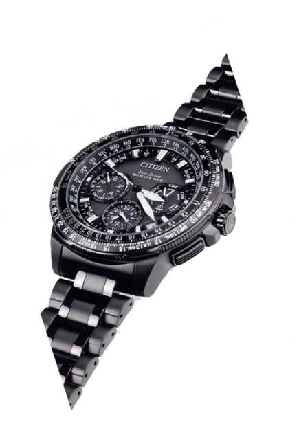 Reloj Citizen Satelite Wave titanio Duratec DLC+MRK Eco Drive CC9025-51E sección