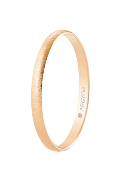 Alianza de oro rosa 18K 2.0 mm, Argyor R20RH00