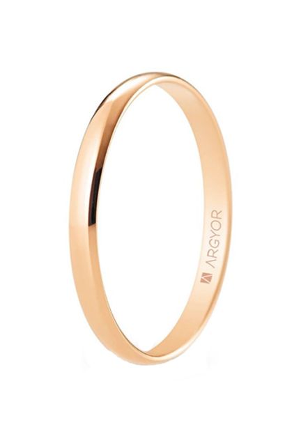 Alianza boda oro rosa 18K 2.0 mm, Argyor R20RP00