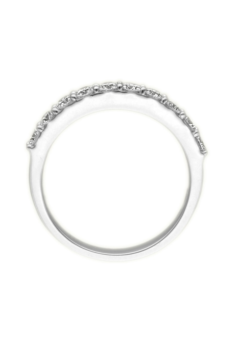 anillo de compromiso oro blanco y diamantes media alianza de 10 piedras foto para web el rubi joyeros toma tres