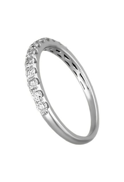 anillo de compromiso oro blanco 18 kilates con 12 diamantes talla brillante fotografia lateral para web el rubi joyeros