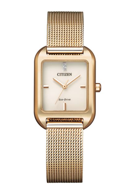 Reloj para mujer Citizen eco-drive caja y brazalete de acero chapado EM0493-85P