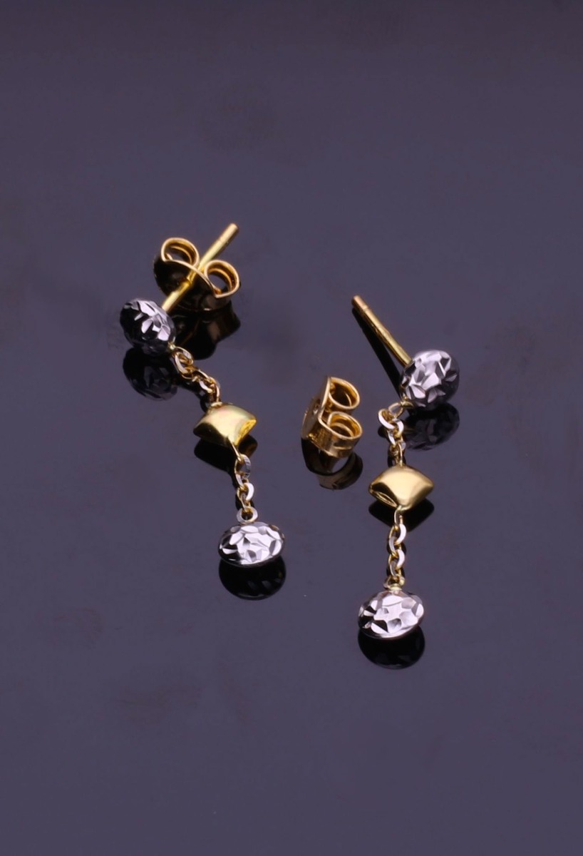 pendientes largos oro 18 ktes fotografia sin recortar para web el rubi joyeros