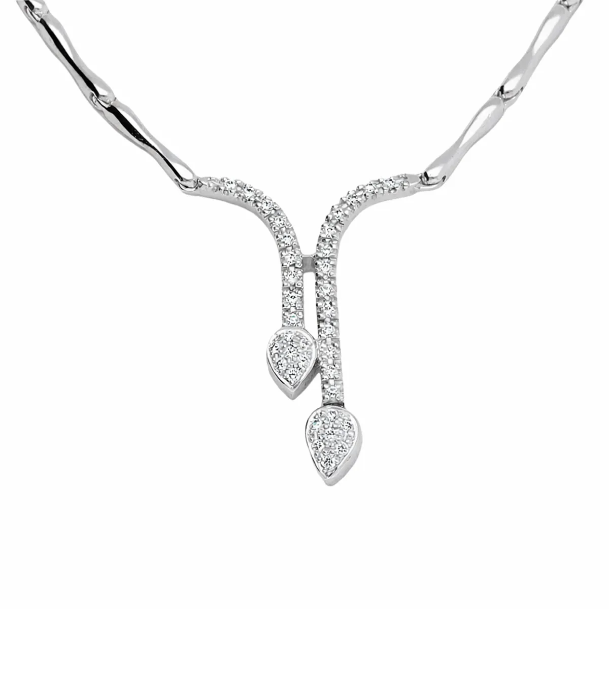 gargantilla de oro blanco con diamantes 231_W910N