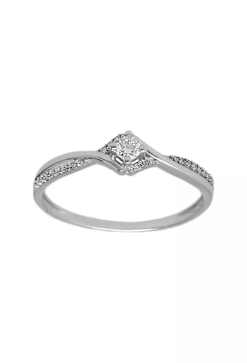 anillo compromiso oro blanco y diamantes vista frontal para web