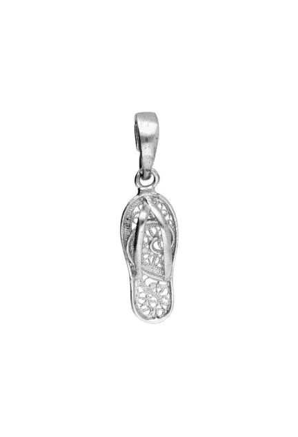 Charm en plata ley con forma de chancla 022_F-CHANCLA