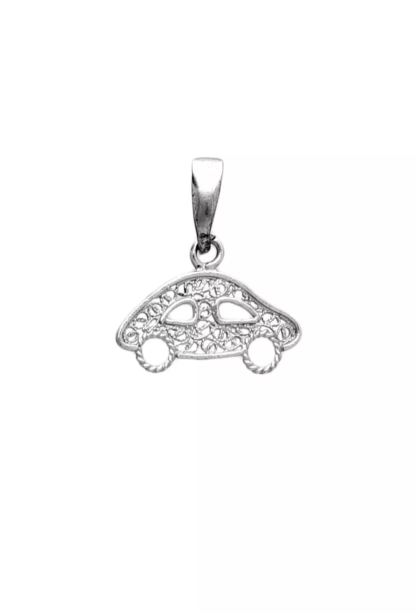 Charm en plata ley con forma de coche 022_F-COCHE