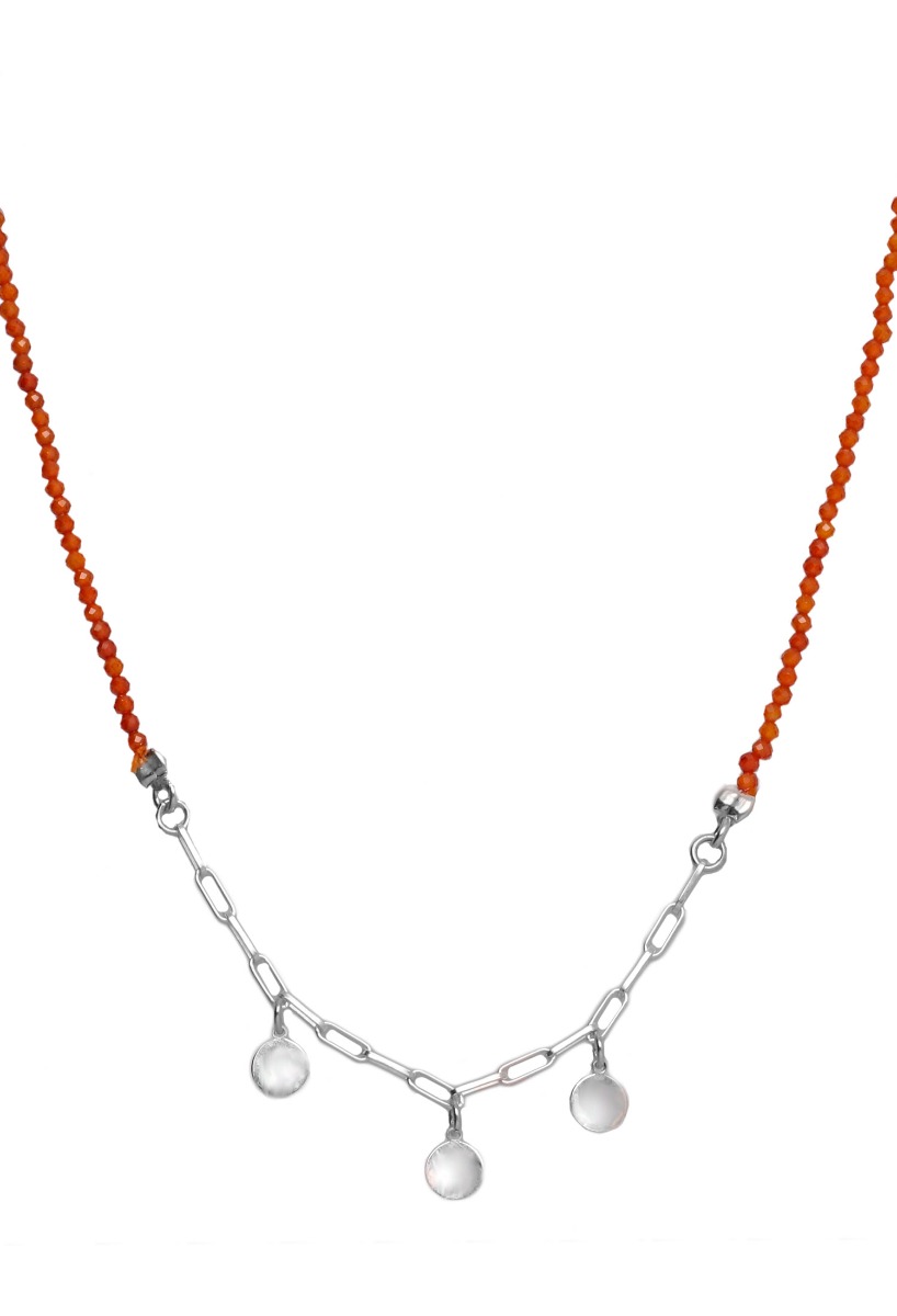 gargantilla plata y cuarzos naranjas foto para parrilla web toma frontal