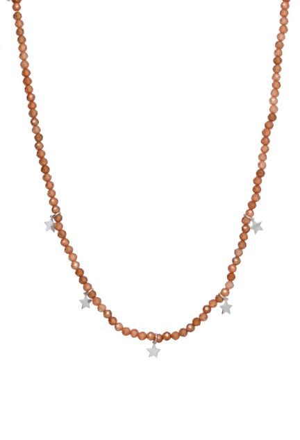 gargantilla cuarzos y estrellas fotografia frontal