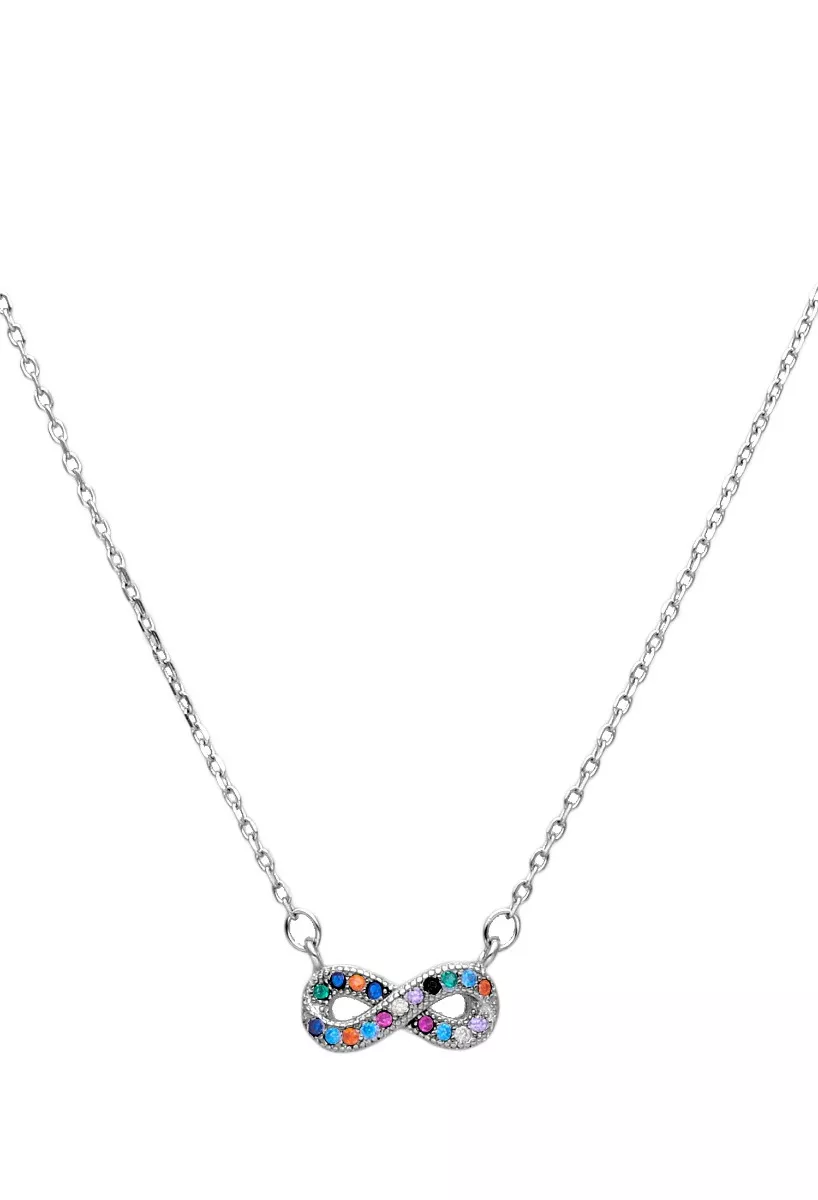 Gargantilla plata infinito con piedras de color 280_2031061