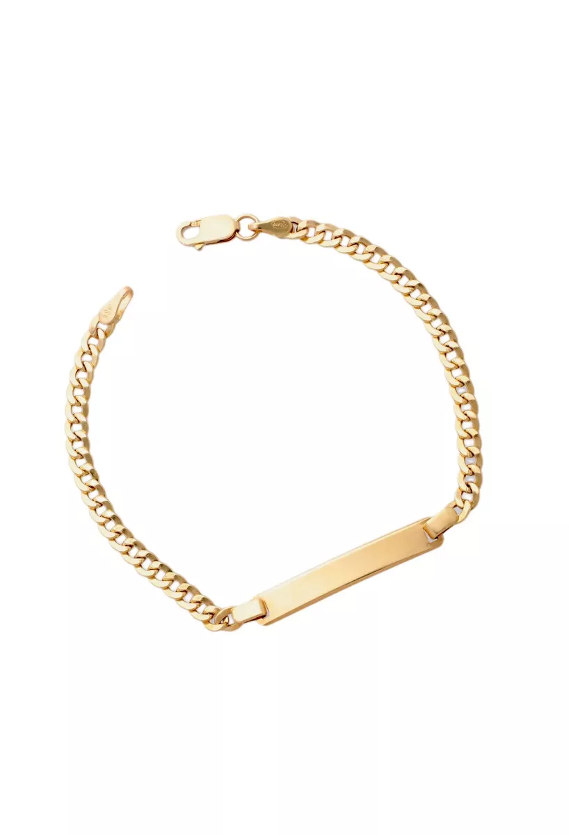Pulsera con chapa para bebé en oro 18 ktes 243_034-07893