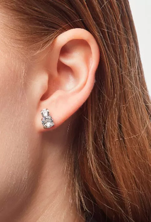 Pendientes de plata y circonitas talla princesa 273_A3751-07HT