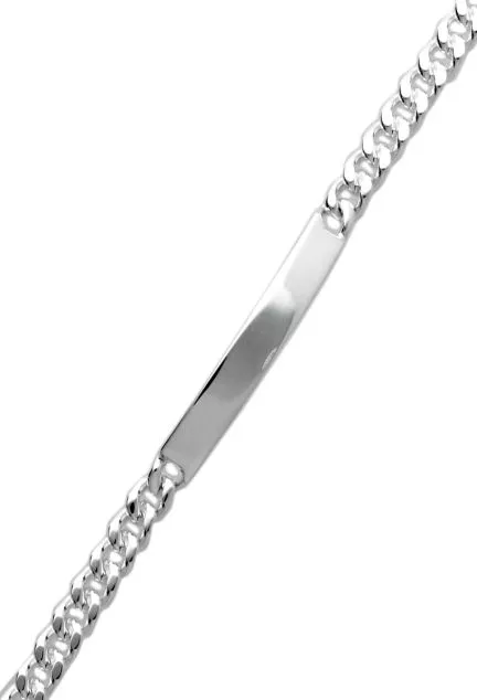 pulsera plata con chapa para grabar foto para web el rubi joyeros toma detallada