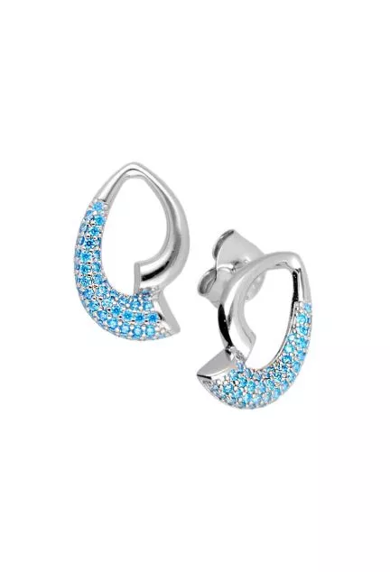 pendientes de plata cuajo similes azules foto sistema de presion