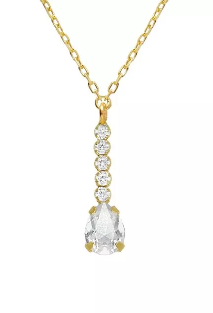 Gargantilla de plata chapada con 49 circonitas 273_A4359-07DG