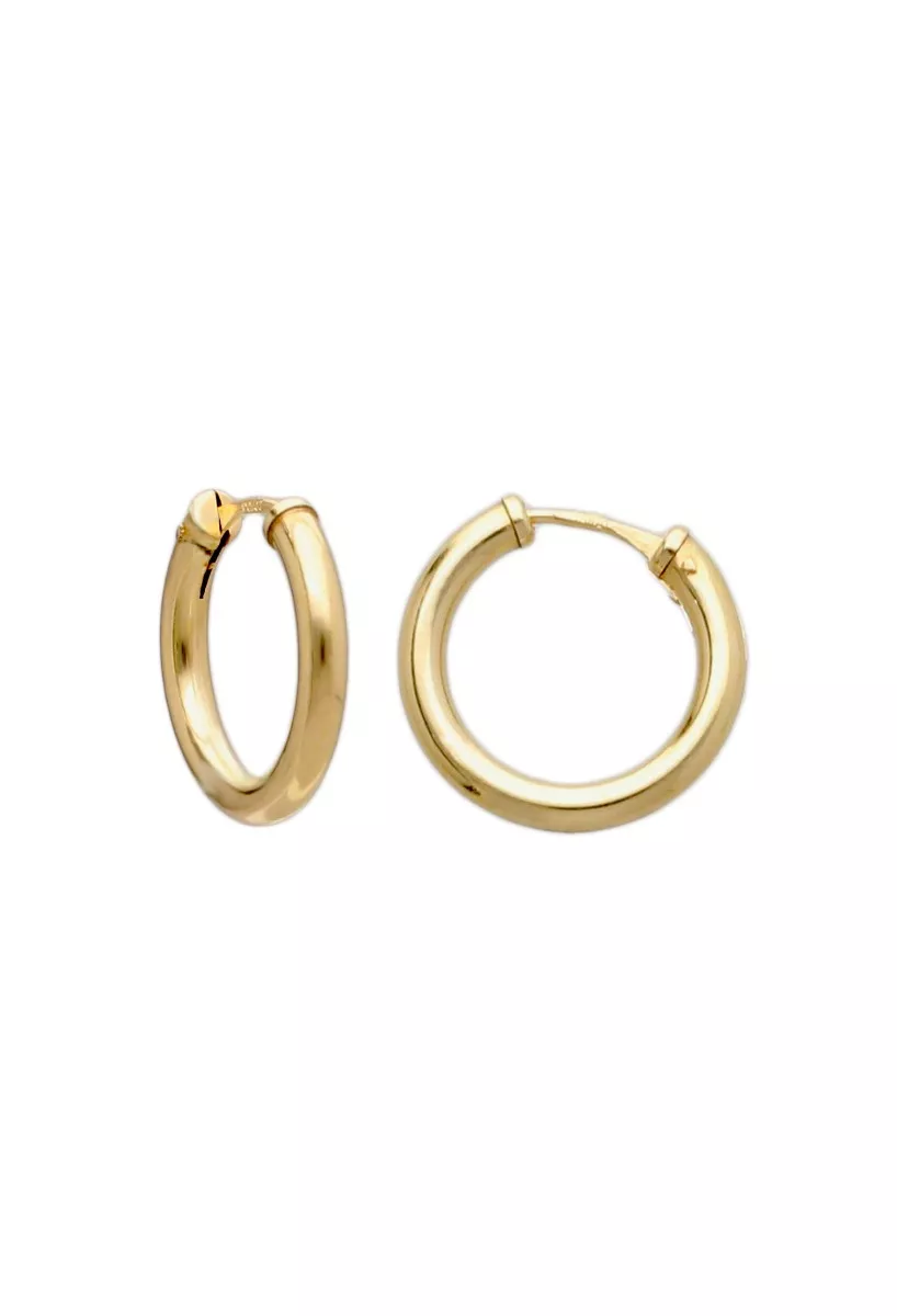 pendientes de aro oro 18 ktes foto principal frontal y lateral