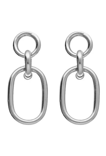 Pendientes de plata con forma de círculos y ovalo 273_A4356-HT