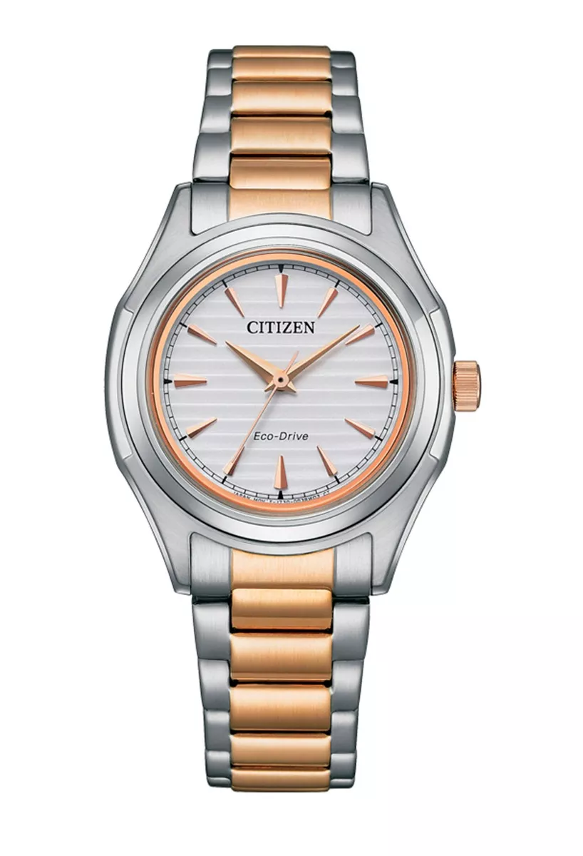 Reloj Citizen acero para mujer, Eco Drive FE2110-81A