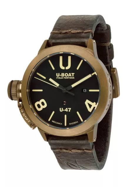 Reloj U-Boat Classico con caja en bronce y correa piel 319_7797