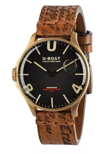 Reloj U-Boat Darkmoon con caja acero IP bronce y correa de piel 319_8467