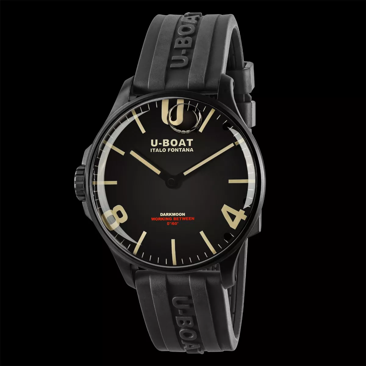 Reloj U-Boat Darkmoon con caja acero negra y correa caucho 319_8464.jpg front negro