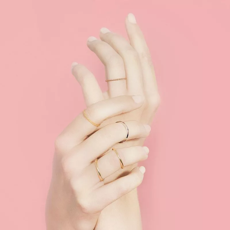 Alianza de oro amarillo de 2.5 mm A25CP00 -1