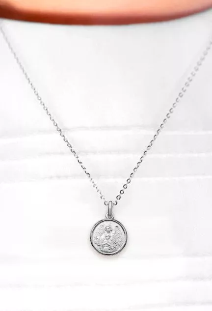 Medalla religiosa plata ley Ángel de la Guarda 045_AG1260475-14 puesto