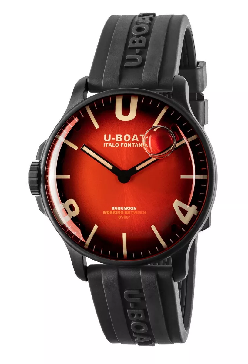 Reloj U-Boat Quimera con caja acero y correa de caucho 8697