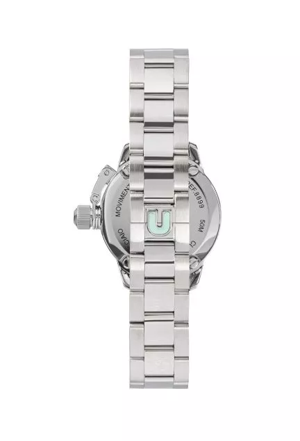 Reloj U-Boat Mujer caja en acero y esfera aguamarina con circonitas 8900 trasera