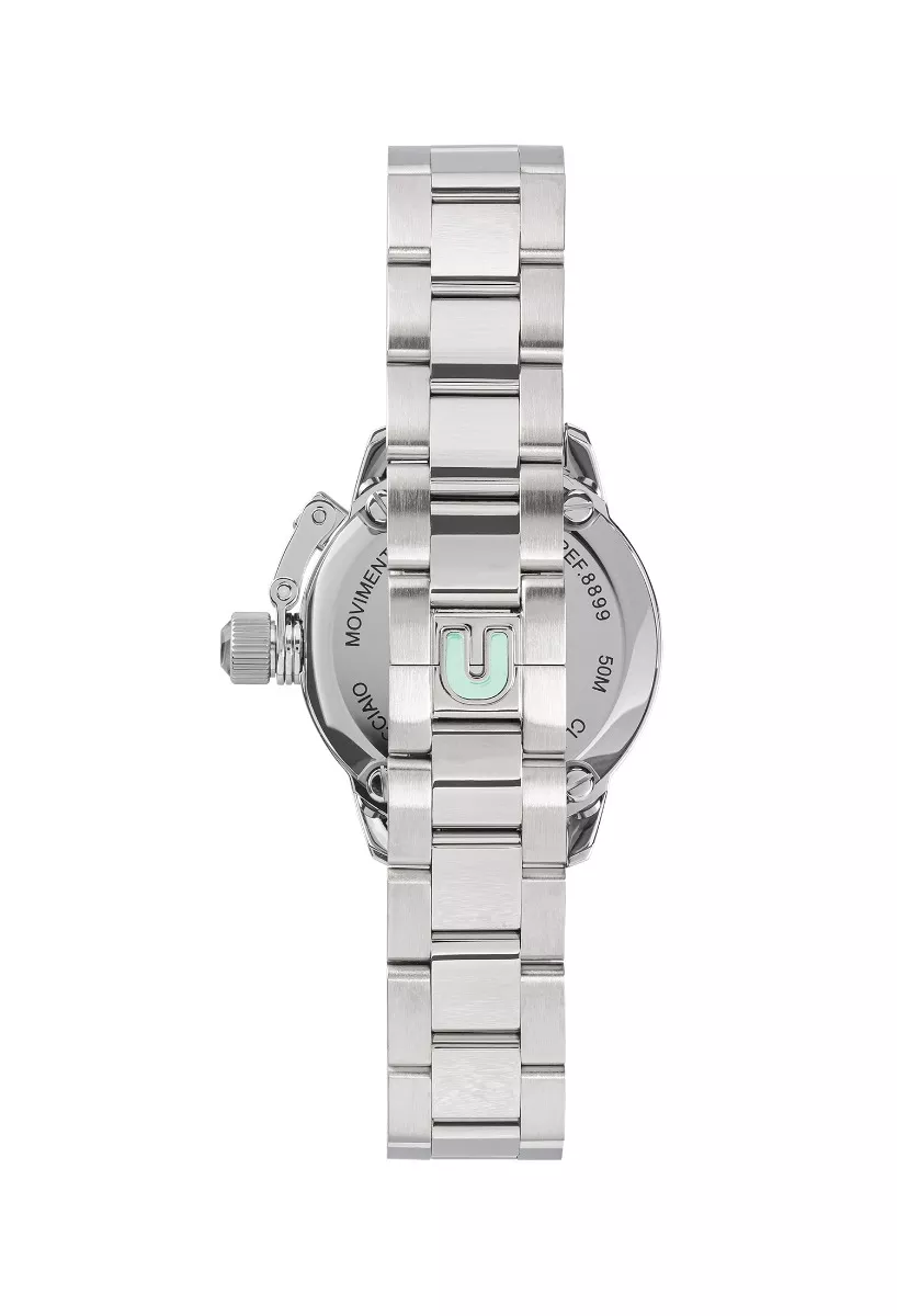 Reloj U-Boat Mujer caja en acero y esfera aguamarina con circonitas 8900 trasera