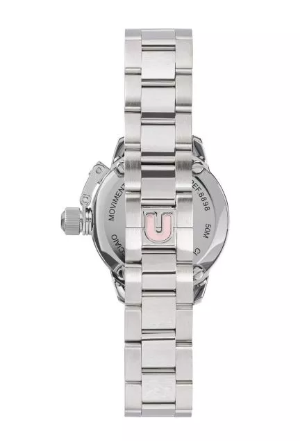 Reloj U-Boat Mujer con caja y correo de acero, números circonitas 8898 tras