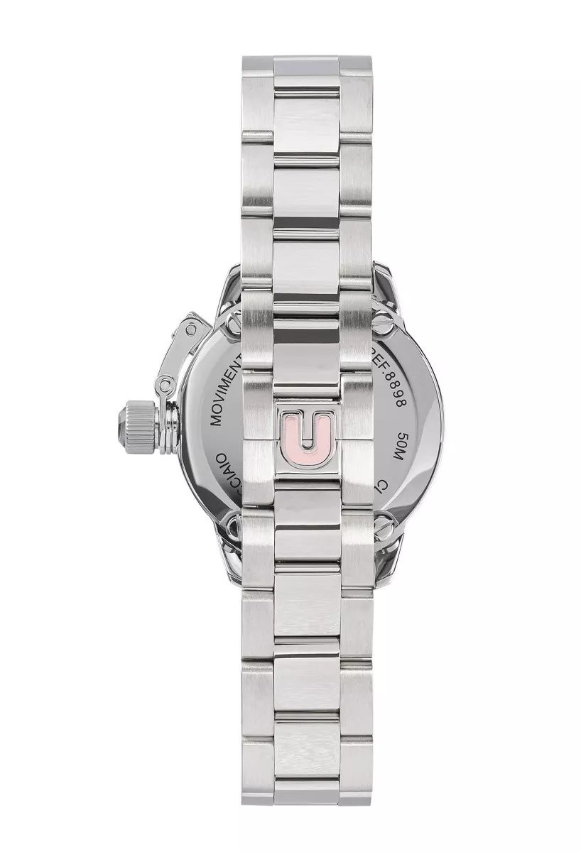 Reloj U-Boat Mujer con caja y correo de acero, números circonitas 8898 tras