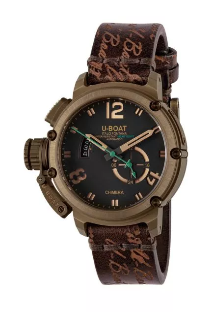 Reloj U-Boat Quimera con caja bronce y correa de piel 8527