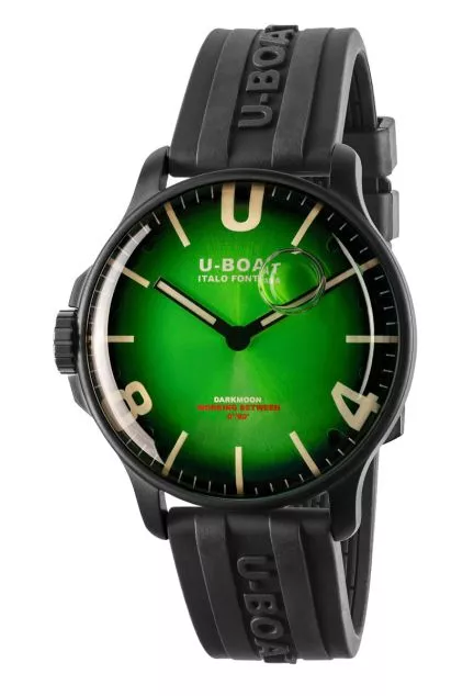 Reloj U-Boat DarkMoon Soleil con caja bronce y correa de caucho 8698