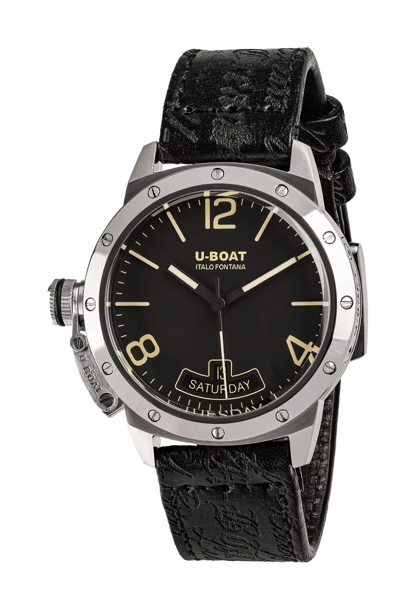 Reloj U-Boat Vintaje Classico con caja acero y correa de piel 8890