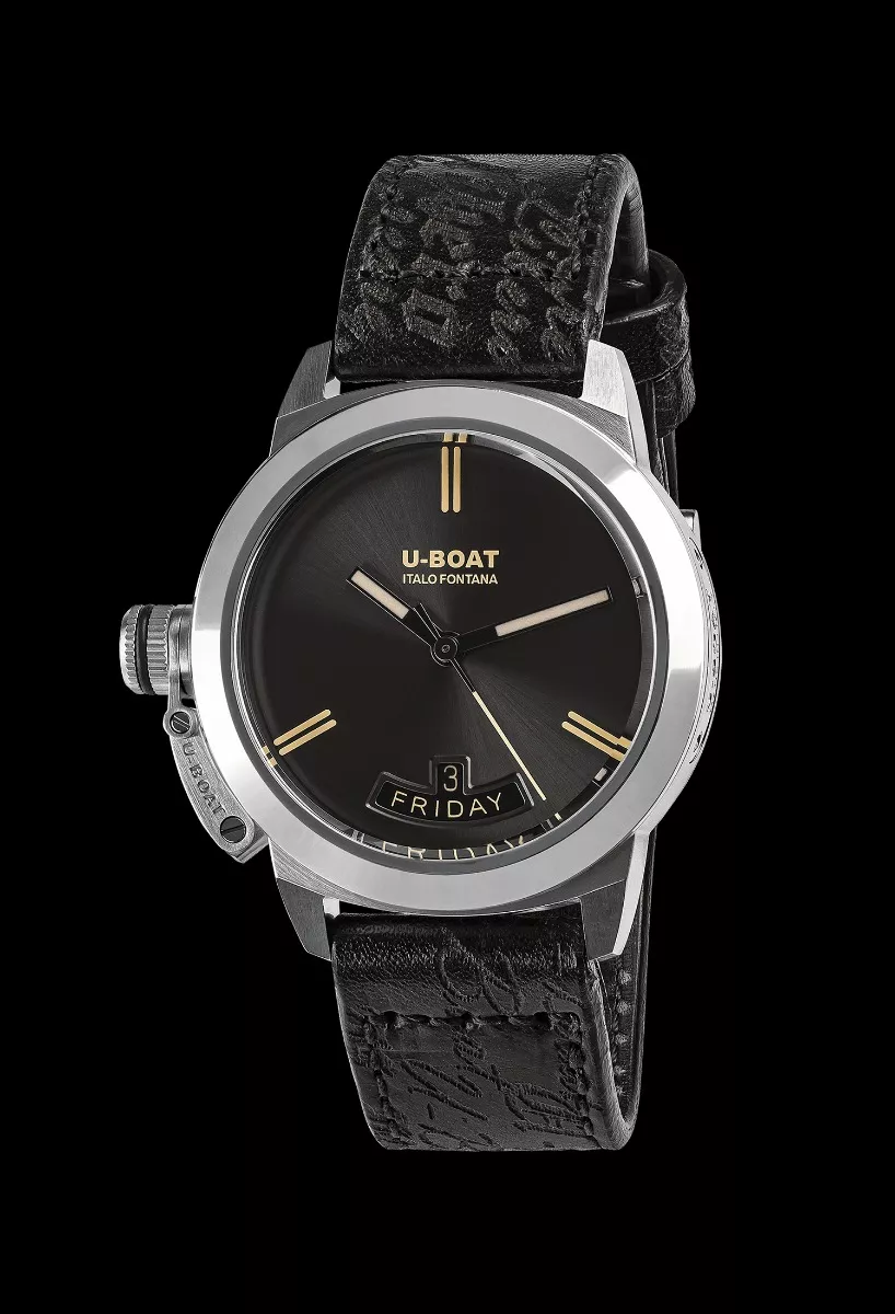Reloj U-Boat Vintaje Classico con caja acero y correa de piel 8891 fn