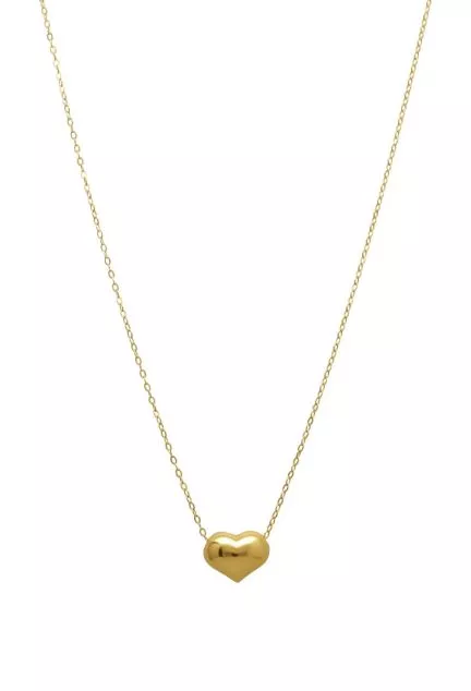 gargantilla de oro 18 ktes motivo corazon 3D foto principal para parrilla web el rubi joyeros