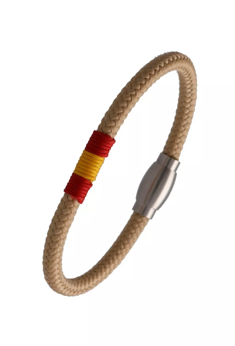 Pulsera de España de aro en cordón náutico con bandera PHF-116-5A-2C