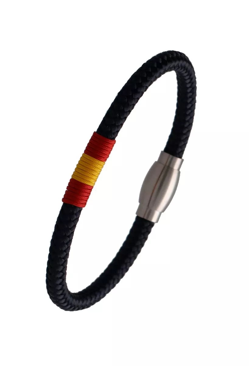 Pulsera de España de aro en cordón náutico con bandera PHF-116-5A-2C