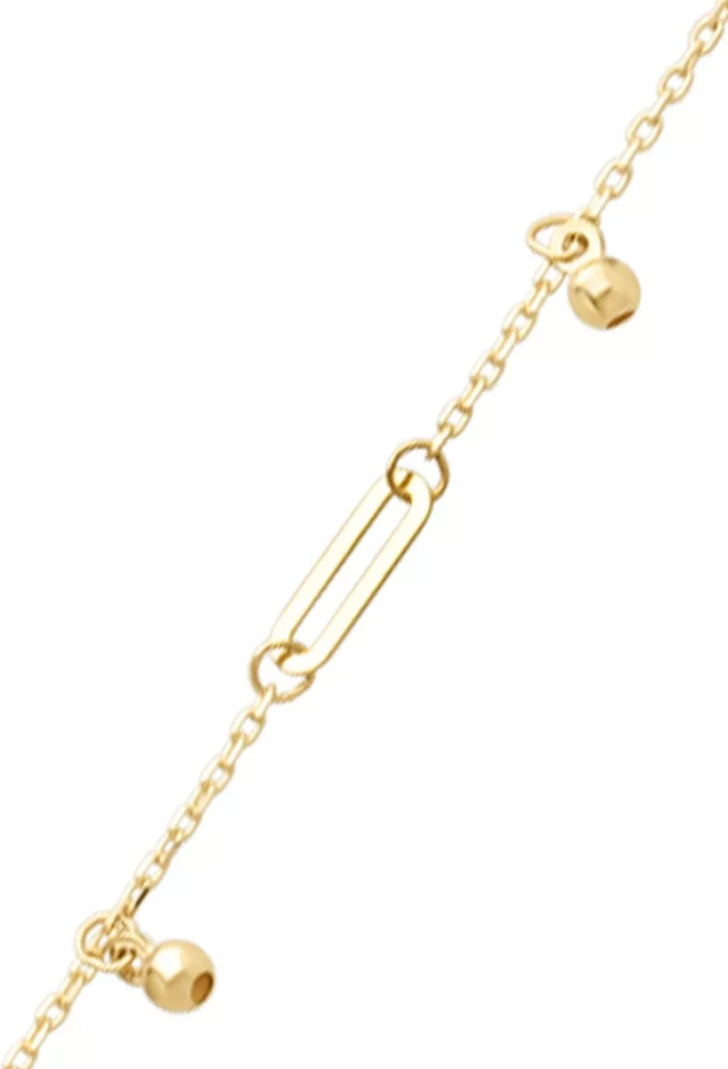 pulsera oro amarillo 18 ktes con entrepiezas y fetiches foto detalle