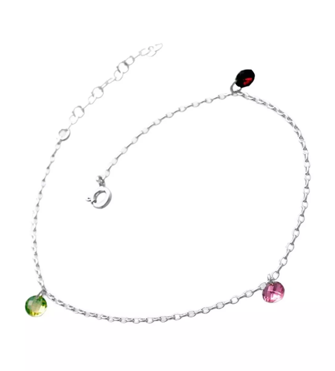 tobillera plata foto uno