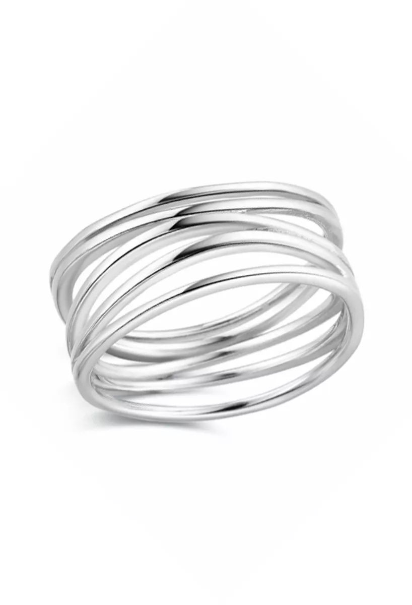 Anillo de plata con aros irregulares 280_2011479