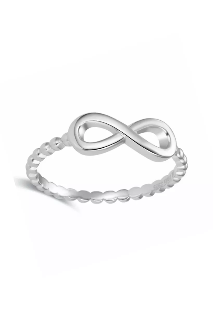 Anillo de plata con brazo bolitas e infinito 280_2011417