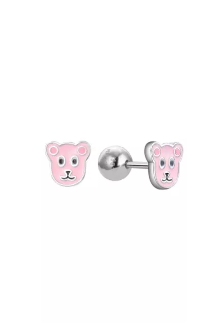 Pendientes de plata para niña con forma de mariposa esmaltada 280_2300067